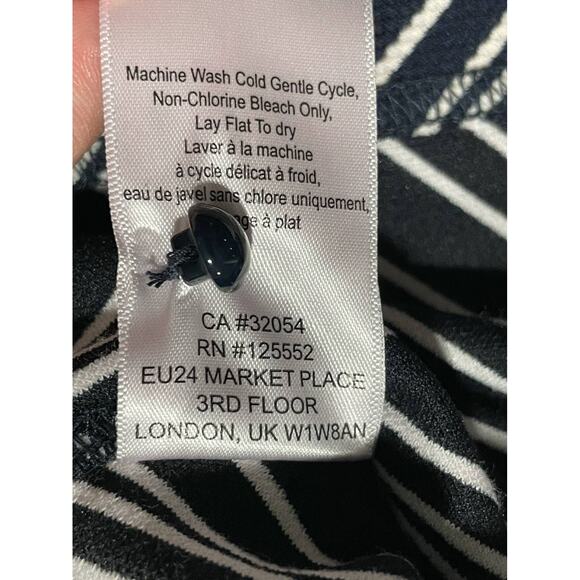 Anthropologie Dolan Women's Size M Halter Neck Sleeveless Top Blue White Striped - Picture 7 of 10